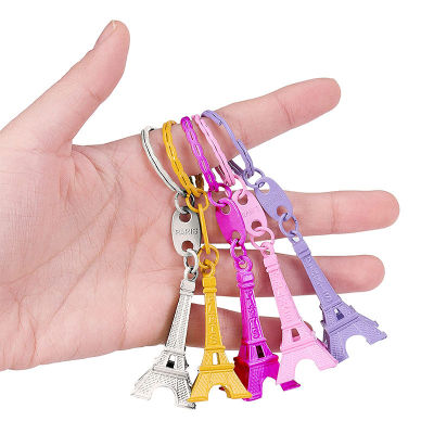 10pcs Eiffel Tower Keychain Craft Art Statue Model for Table Decor Eiffel Tower Keyring Gifts Party Jewelry Home Decoration Key Chains