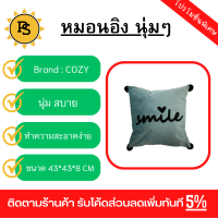 PS - COZY หมอนอิง ขนาด 43×43×8ซม. รุ่น CY31 สีฟ้า