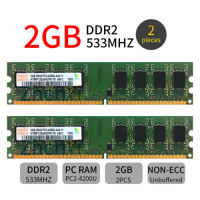 Hynix 4GB 2ชิ้น DDR2 PC2-4200U 533MHz 2Rx8 CL4 PC หน่วยความจำสำหรับเดสก์ท็อปแรมพีซี DIMM Pc