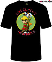 Breaking Bad Zelda El Pollo Hermanos เสื้อยืดผ้าฝ้ายผู้ใหญ่ Link เกม