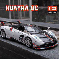 【RUM】1:32 Scale Pagani Huayra BC Alloy Car Model Light &amp; Sound Effect Diecast Car Toys For Boys Birthday Gift Kids Toys Car Collection