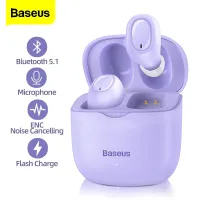 Baseus W12 TWS Earphone Bluetooth 5.1 ENC Noise Reduction Wireless Headphone In-Ear Mini Earbuds For iPhone 13 Pro Max Samsung S20 Huawei Xiaomi Handsfree Ear Buds