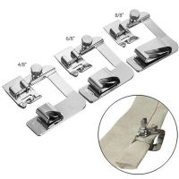 Qcici 3Pcs/set Domestic Sewing Machine Foot Presser Rolled Hem Feet for Brother Singer