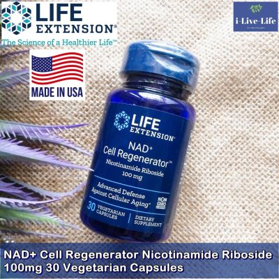 NAD+ Cell Regenerator Nicotinamide Riboside 100 mg 30 Vegetarian Capsules - Life Extension