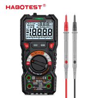 HABOTEST HT118E มัลติมิเตอร์แบบดิจิตอล 20000 นับ True Rms NCV HZ มัลติมิเตอร์เครื่องทดสอบทรานซิสเตอร์ Voltimetro Capacitance Meter-Faewer