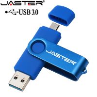 JASTER USB 3.0 OTG USB Flash Drive pendrive for Android Smart Phone 64GB 32GB 16GB 8GB Metal OTG USB memory stick Free shipping