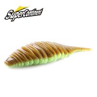 Supercontinent BELLOWS GILL Soft Lure Worm Fishing Bass Lure 100mm/4pcs 77mm/6pcs Larva soft bait