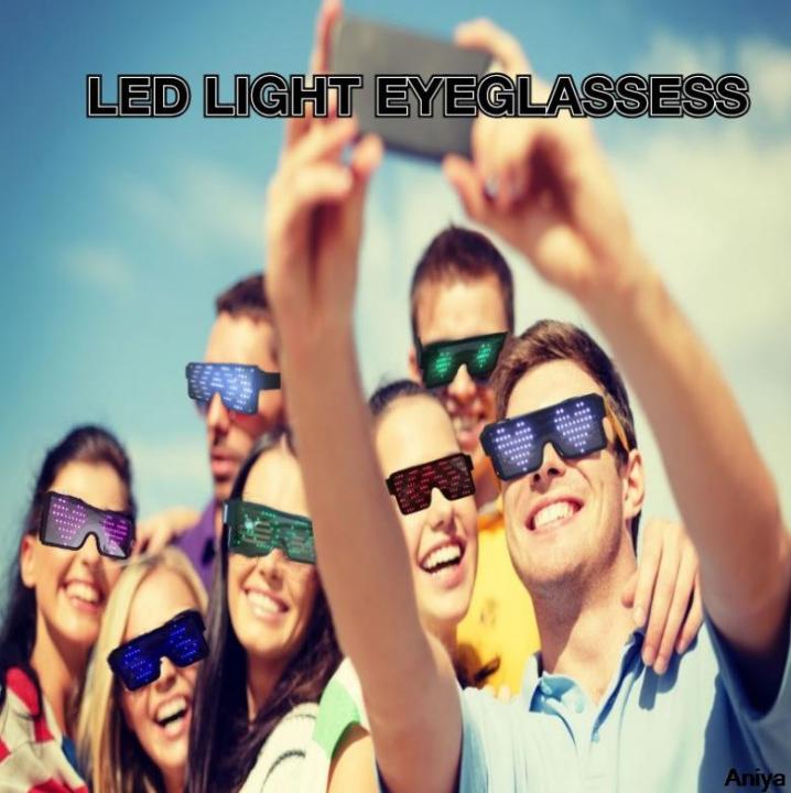 app-ควบคุม-led-แว่นตาบลูทูธ-diy-รูปแบบโลโก้แว่นตาพรรค-usb-ชาร์จกระพริบส่องสว่างแว่นตาอิเล็กทรอนิกส์แว่นตา