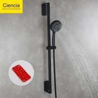 【LZ】✶  Chuveiro em aço inoxidável barra de deslizamento auto-adesiva conjunto de chuveiro de mão sem furadeira barra de chuveiro com cabeça e mangueira