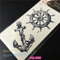 【YF】 Fashion Temporary Waterproof Tattoo Stickers Body Art Viking Sailor Cultural Anchor Rudder Design Turkey new style Pirate