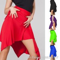 【hot】❒◎  Ladies Color Latin Skirt Adult Lace-Up Size Irregular Womens Practice