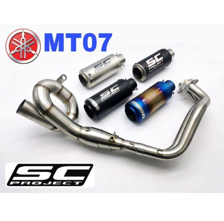 Sc Project Exhaust Yamaha Mt Full System Piping Manifold Stainless Steel U Turn Link Pipe