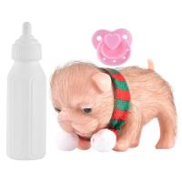 Babies Lion Doll 4.5 Inches Mini Silicone Lion Soft Animal Doll Realistic Lion with Accessories for Kids Birthday Party Favors Classroom Prizes accepted