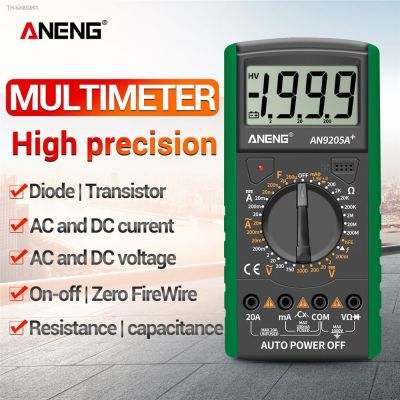 ♦✁ ANENG DT9205A Digital Multimeter LCD 1999 Count Manual Range Universal Meter AC DC Resistance Capacitance Transistor Tester