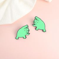 Creative Cartoon Cute and Cute Little Frog Shape Animal Alloy Brooch Tide Personality Wild Backpack Badge Clothing Accessories