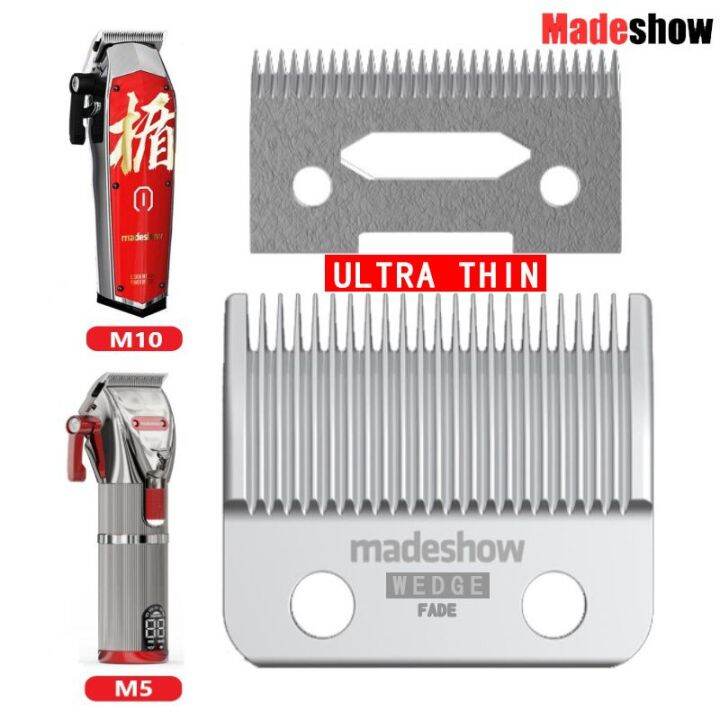 top Madeshow M5(F) M10 Wedge Fade Blades Stainless Steel Hair Clipper