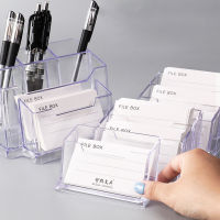Stylish Name Card Holder Professional Card Stand Business Card Storage Box High-end Acrylic Card Case Transparent Business Card Holder