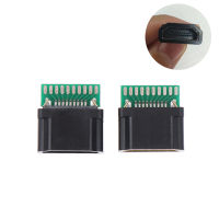 shounagui ขั้วต่อช่องเสียบ ช่องเสียบ HDMI ตัวเมีย19PIN 1ชิ้นพร้อมบอร์ด PCB ชนิดบัดกรีพร้อมเปลือกพลาสติก