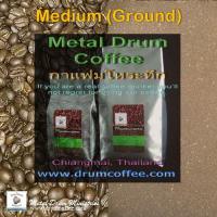 กาแฟคั่วบด คั่วระดับกลาง เชียงใหม่ 500g. Medium Roast Ground, 100% Arabica Organic Coffee Chiangmai