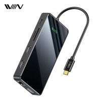 USB C Docking Station  IVIIN Quadruple Display Laptop Docking Station  USB C Hub Dual HDMI Monitor  Displaylink Dock Compatible