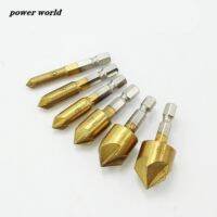 6mm 19mm countersunk drilling hexagonal Titanium Chamfering Woodworking Milling Chamfers Hole Openers Power Drill Tools