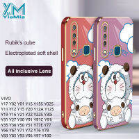 YiaMia เคสสำหรับ VIVO โทรศัพท์การ์ตูนโดราเอมอนน่ารัก Y02 Y02S Y01 Y1S Y11 Y20 Y12 Y12A Y12S Y15 Y15A Y15S Y17 Y19 Y36 Y35 Y78 Y21 Y30 Y27 Y76 Y31 Y16 Y51 Y66 Y91 Y22 Y22S Y72 Y77 Y77E Y50 Y85 y91C Y91i Y93 Y95 Y97 Y100ฝาครอบโทรศัพท์ TPU แบบน่ม