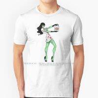 Pin Up Zombie T Shirt Cotton 6Xl Pinup Sexy Up Horror Tattoo Retro Undead Monster Skull Cute Skeleton