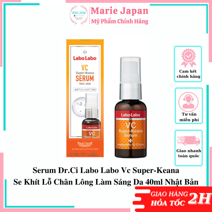 Serum Dr.Ci Labo Labo Vc SuperKeana Se Khít Lỗ Chân Lông Làm Sáng Da 40ml Nhật Bản Lazada.vn