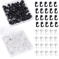 50PCS New Decorative Hook-shaped DIY Notice Board Markers Pushpin Thumbtack Tack for Cork Board Wall Nail Clips Pins Tacks