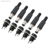 ✌✢ 5.5x2.1mm DC Power Male Female Socket Adapter 12V 5.5x2.1mm DC Power Supply Plug Jack Screw Nut Panel Mount Connector 10/5/1Pair