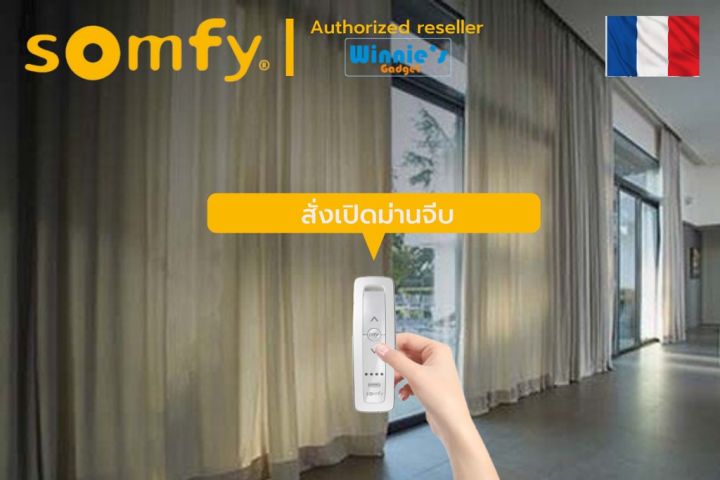 ราคาขายส่ง-somfy-situo-1-rts-รีโมทควบคุมอุปกรณ์-somfy-rts-ควบคุม-เปิด-หยุด-ปิด-สำหรับ-1-อุปกรณ์-ประกัน-5-ปี