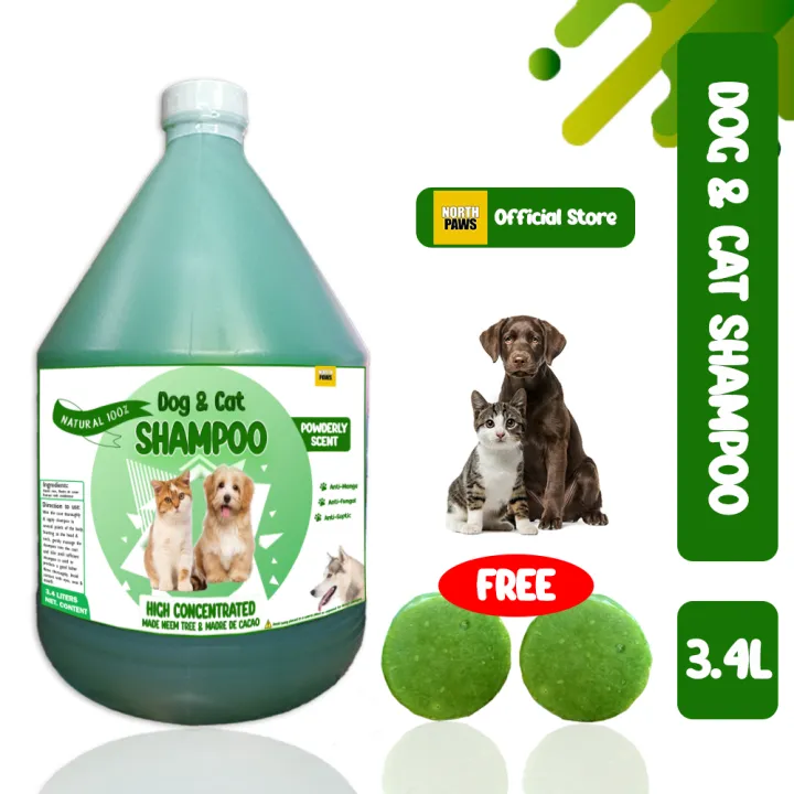 1 Gallon Dog & Cat Shampoo made Neem tree & Madre de cacao (Powderly