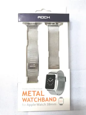 (NDM84) ถูกที่สุด หมดแล้วหมดเลย Watch สายนาฬิกา สายเปลี่ยน Milanese Loop สำหรับ Apple Watch, 38mm. สายนาฬิกาสีเงิน ข้อมือ Stainless Steel Replacement Strap Milanese Mesh Loop สา