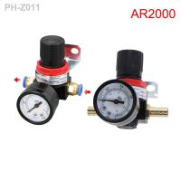 AR2000 G1/4 Pneumatic Mini Air Pressure Relief Control Compressor Regulator Treatment Units Valve with Gauge Fitting Wholesale