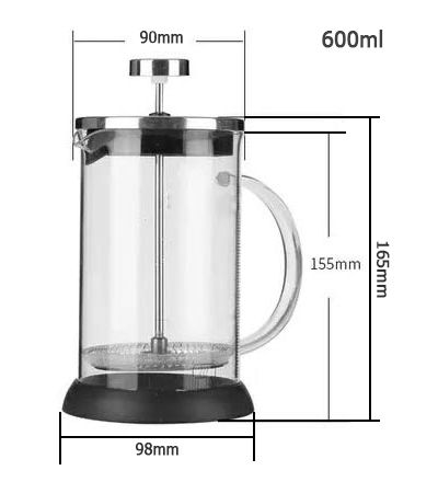 กาชงชา-และกาแฟ-แบบกด-หรือ-เฟรนช์เพรส-กาแฟแบบกด-แก้วทนความร้อนได้ดี-โครงครอบแก้วด้านนอกเป็นพลาสติกคุณภาพดี-1610-447-498