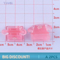 ?【Lowest price】TANG 2ชิ้นจี้จิ๋วทำจากเรซิน3D สุดน่ารักอุปกรณ์ตกแต่งบ้านตุ๊กตา