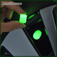 JointFlowers Universal Luminous Tire Valve CAP รถล้อ HUB เรืองแสงฝุ่น-หลักฐานตกแต่งยางขอบลำต้นครอบคลุมรถจักรยานยนต์ที่ใช้