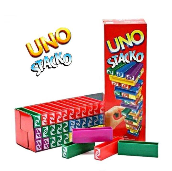 UNO STACKO Stacking Block Game/Toys/ Family Game Lazada