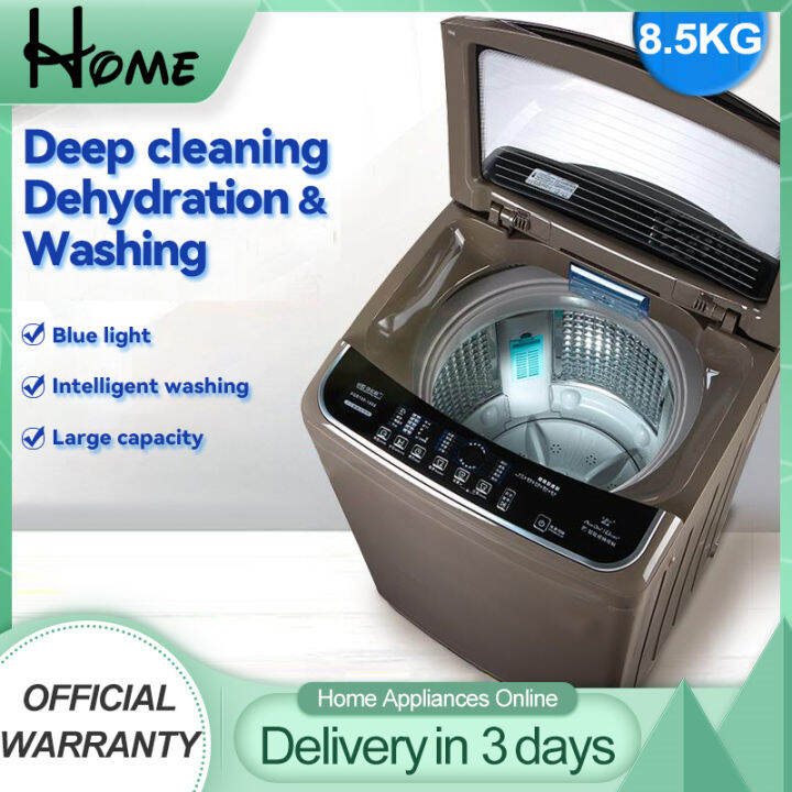 [New Arrival] HOME 8.5KG Fully Automatic Washing Machine、MultiFunction、 Blue Light、 With Drying