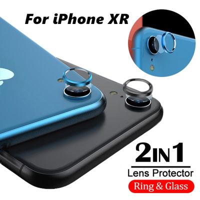 For iPhone XR Metal Lens Protector Ring Alloy Lens Glass Alloy Protective Full Cover Film on Iphone XR Camera Lens Protection