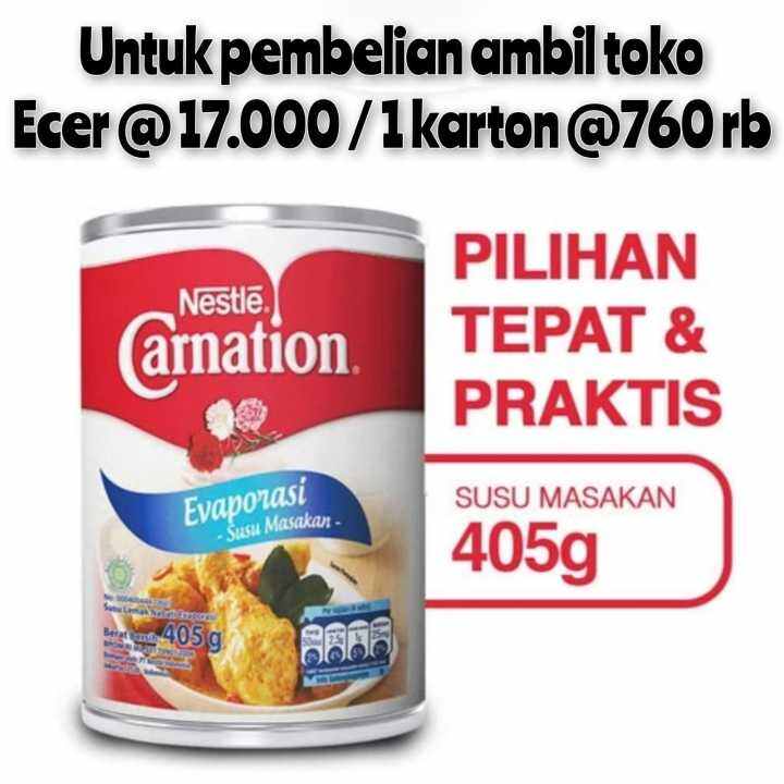 Nestle Carnation Evaporasi Susu Cair 405gram Carnation 405gr Lazada