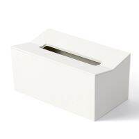 Kitchen Tissue Box Cover Napkin Holder for Paper Towels Box for Napkins Tissue Dispenser Wall Mounted Container for Wipes White