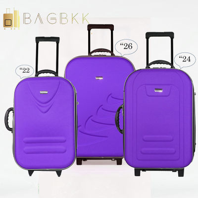 BAG BKK Luggage Cando กระเป๋าเดินทาง กระเป๋าล้อลากหน้าโฟมขนาด แบบซิปขยาย 2 ล้อด้านหลัง 22 นิ้ว 24 นิ้ว 26 นิ้ว รหัสล๊อค Code F2121 รุ่น Fulfill(purple)