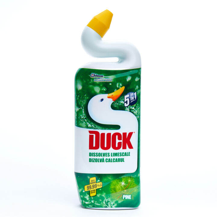 Duck 5-in-1 Liquid Toilet Cleaner 750 mL, Kills 99.99% of Germs ...