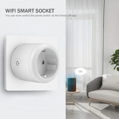 Smart Plug with Energy Monitoring,16A WiFi Smart Plugs that Work with Alexa &amp; Google Assistant, Smart Sockets with Timer, Remote &amp; Vioce Control, No Hub Required, CE&amp;ROHS Double Listed