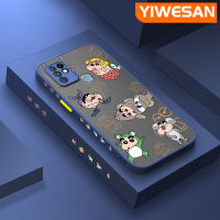 YIWESAN เคสสำหรับ Infinix เคส X682C 10 X682B,เคสลายการ์ตูนเครยอนชิน Chan เคสโทรศัพท์เนื้อแข็งกันกระแทกเคสป้องกันเลนส์กล้องคลุมทั้งหมด