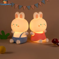 LumiParty กระต่ายน่ารัก Led Night Light Dimming Usb ชาร์จโคมไฟข้างเตียงห้องนอนที่มีสีสันเด็กวันเกิด Gift