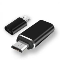 อะแดปเตอร์ Type C ต่อ Micro USB ตัวผู้เป็นตัวเมีย,ตัวแปลงถ่ายโอนข้อมูลชาร์จโทรศัพท์แอนดรอยด์ USB C เป็น Micro USB อะแดปเตอร์ OTG