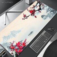 Japanese Art Sakura Mousepad Black Mausepad Pink Setup Gamer Accessories Office Carpet Mouse Pad Company Gaming Deskmat 90x40 Xl