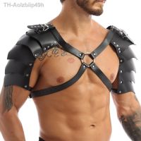 Aolzbiip49h ยุคกลางไหล่เกราะ หนังสายรัด Man Steampunk Breastplate Cuirass Gothic แม่มดคอสเพลย์เครื่องแต่งกาย